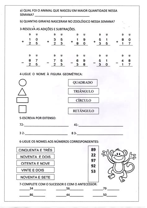 Avaliação De Matemática 3 Ano Numerais Parte 2 · Alfabetização Blog