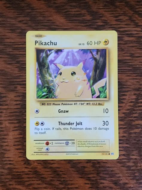 Vintage Pikachu Pokémon Yellow Cheeks 2016 Evolutions 35 108 eBay