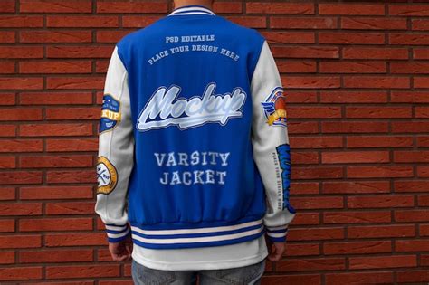 Premium PSD Varsity Jacket Mockup Design