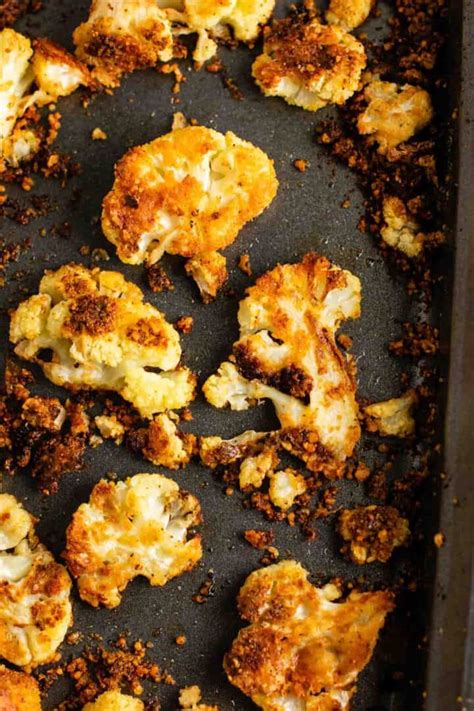 Parmesan Roasted Cauliflower Recipe Build Your Bite