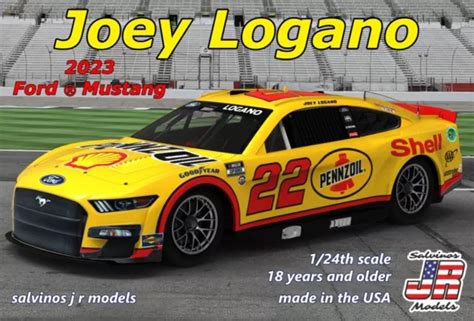 JOEY LOGANO PENNZOIL 22 Ford Mustang 2023 NASCAR Next Gen 1:24 model ...