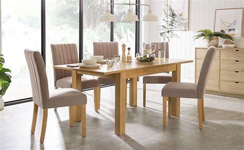 Hamilton Extending Dining Table Salisbury Chairs Natural Oak