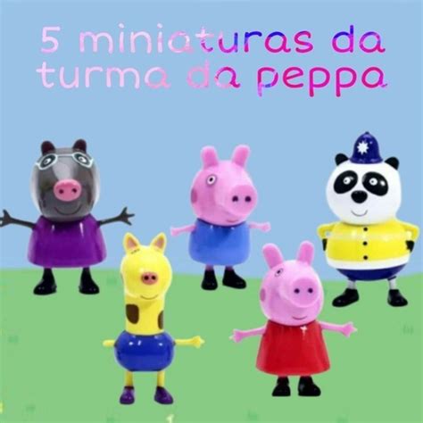 Kit Bonecos Turma Da Peppa E George Pig Brinquedo Crian A