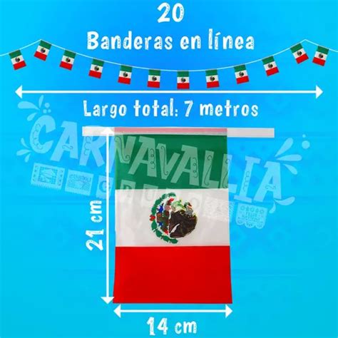 Banderin Viva M Xico Colgante Banderas Fiesta Patrias Tela En Venta En