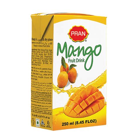 Pran Mango Fruit Drink Tetra Pack Pran Foods