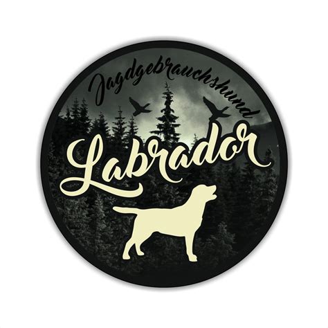 Siviwonder Auto Aufkleber JAGDHUND DIGI Labrador Hundeaufkleber Jagd