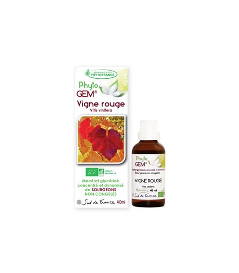 Bourgeons Vigne Rouge Bio Phyto Gem Phytofrance Ml Aromadole