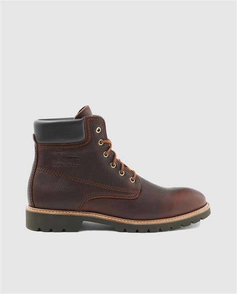 Botas De Hombre Panama Jack De Piel Napa Waterproof En Color Marr N