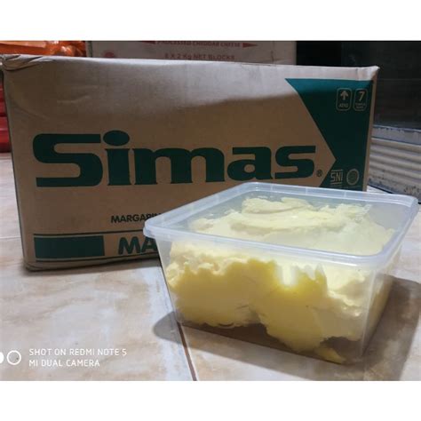 Jual Simas Margarine Kg Repack Thinwal Ml Shopee Indonesia