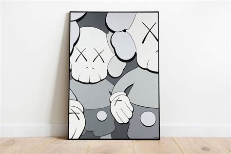 Kaws Canvas Kaws Wall Art Kaws Art Home Decor Kaws Print | Etsy