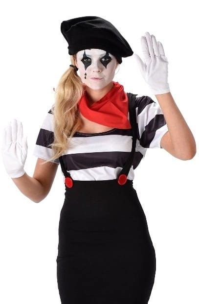 Mime Costume - Ladies