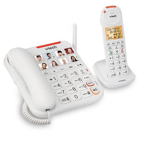 Vtech Amplified Corded Cordless Answering System With Big Buttons