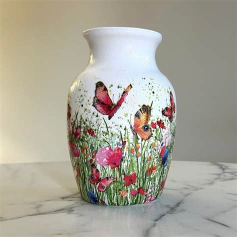 Colorful Flower Vase Etsy