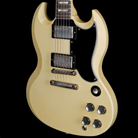 Gibson Custom Shop Made 2 Measure 1961 Sg Standard Classic White Stop Bar Vos Nh Wildcat Guitars