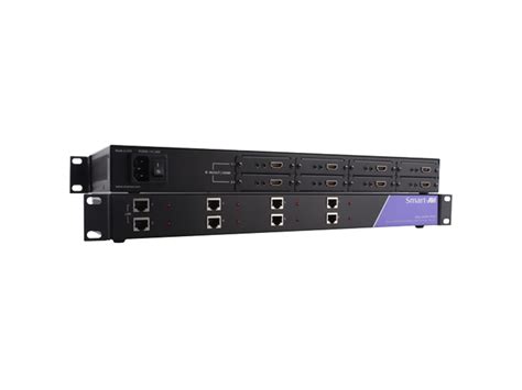 Smart AVI RK8 HDX POE S 8 Port HDMI IR And Power Extender Rack Over