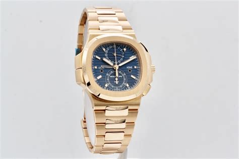 Patek Philippe Nautilus Travel Time Blue Dial Unworn 2021 18k Rose Gold Chronograph 5990 1r 001