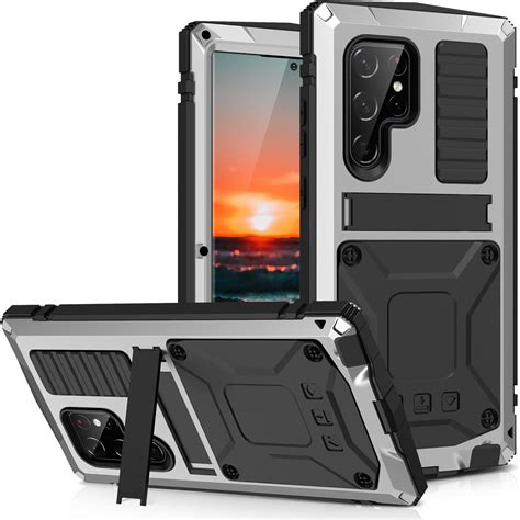 For Samsung Galaxy S22 Ultra Case Metal Military Rugged Heavy Duty