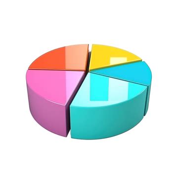 Pie Chart For Business With Minimal Style 3d Rendering Chart Pie