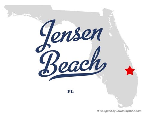 Map of Jensen Beach, FL, Florida