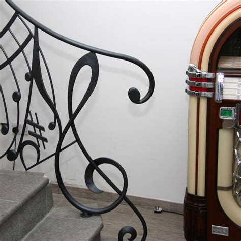 A Blacksmith S Blog Stair Railings Based On Musical Notation