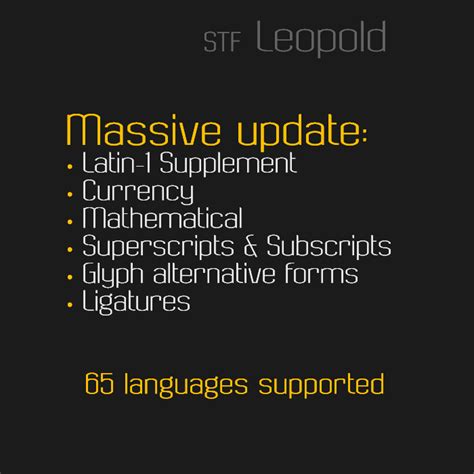 STF LEOPOLD Pro Sans Regular FontStruct