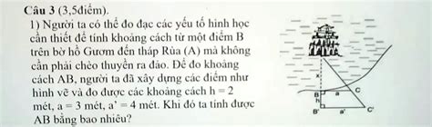 Solved Ciu 3 3 Sdiem 1 NgÆ°á I Ta CÃ³ Tháƒ Ä‘o Ä‘áº¡c Ä‘Æ°á£c