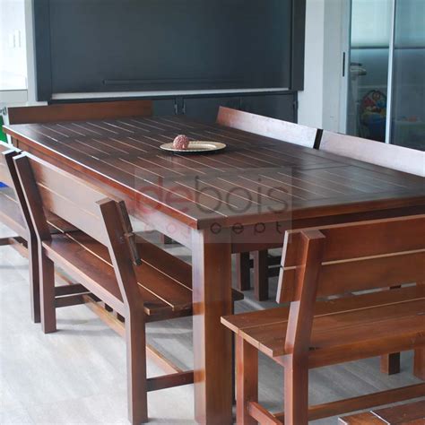 Banco Para Quincho Con Respaldo Debois Muebles De Madera