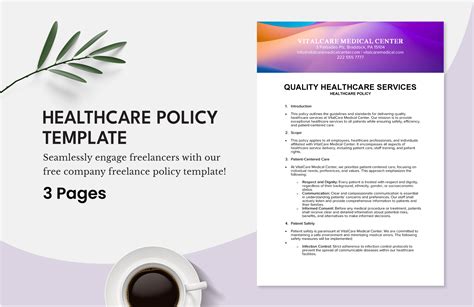 Healthcare Policy Template Prntbl Concejomunicipaldechinu Gov Co