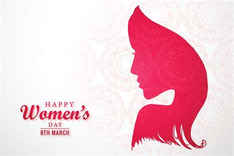 Happy Womens Day Celebrations Concept Card Design Vector Art At