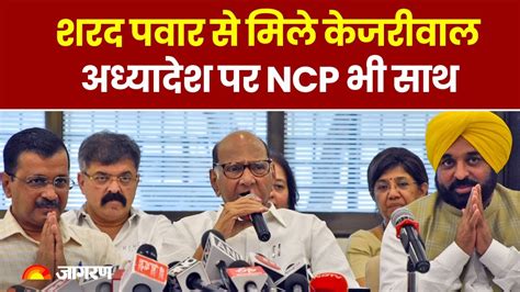 Sharad Pawar स मल Arvind Kejriwal कदर क Ordinance क खलफ NCP