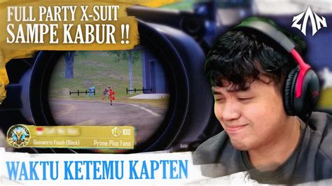 Full Party Sultan X Suit Sampe Kabur Ketemu Kapten PUBG Mobile