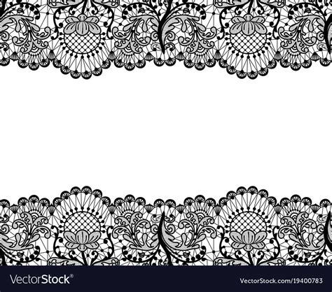 Seamless Black Lace Royalty Free Vector Image Vectorstock