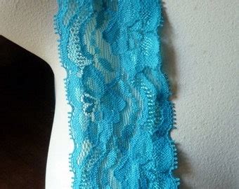 Teal Stretch Lace Wide For Lingerie Garments Headbands Str Etsy