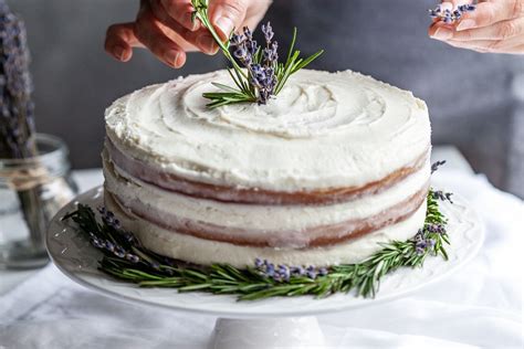 Rosemary Lavender Cake With A Lavender Buttercream Recipe Lavender