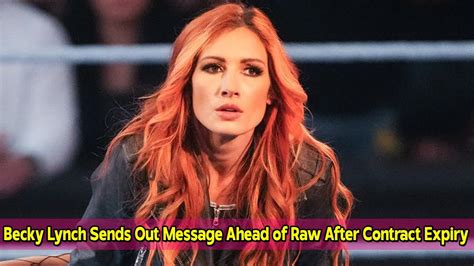 Becky Lynch Sends Out Message Ahead Of Raw After WWE Contract Expiry