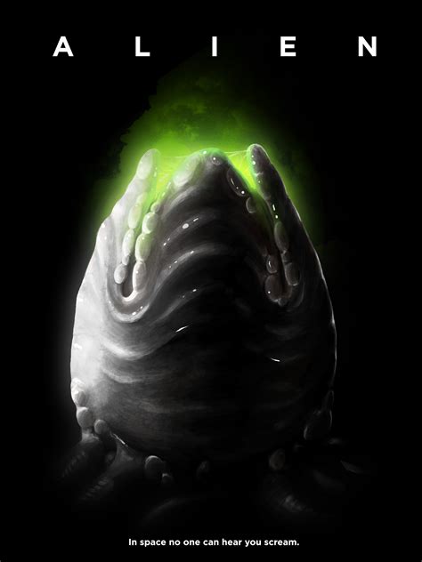 ArtStation - Alien Poster but with the Ovomorph