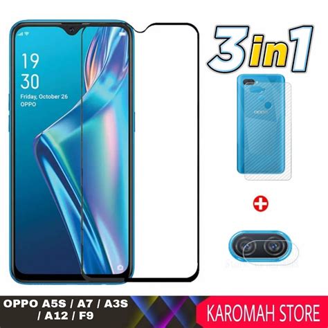 PROMO PAKET 3 INC 1 Tempered Glass OPPO A12 A3S A11K F9 A7 A5S 2021