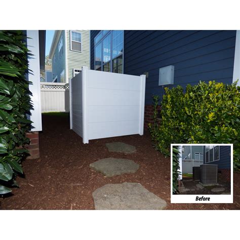 Zippity Outdoor Products Deluxe Premium No Dig Vinyl Privacy Screen