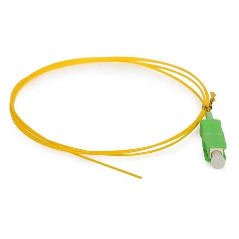 Pigtail de Fibra Óptica Monomodo SC APC 0 9 mm 1 5m Conexión Estable