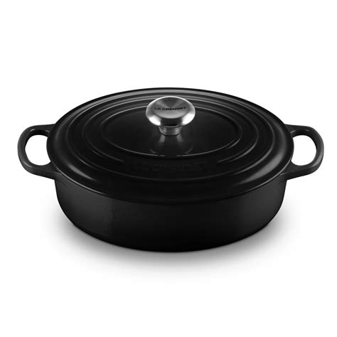 Le Creuset Signature Gourmet Bräter oval 27 cm Schwarz