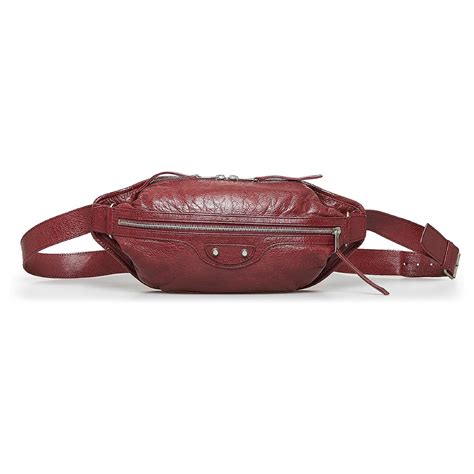 Balenciaga Red Motocross Classic Neo Lift Belt Bag Leather Ref