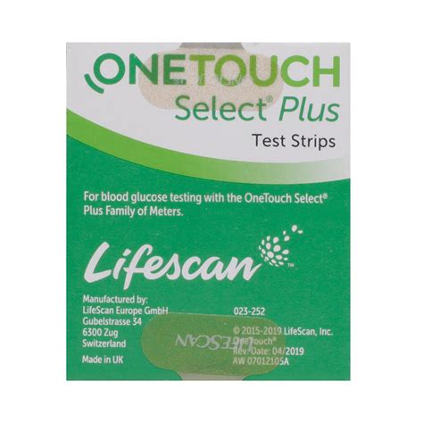 Onetouch Select Plus Test Strips Count Price Uses Side Effects