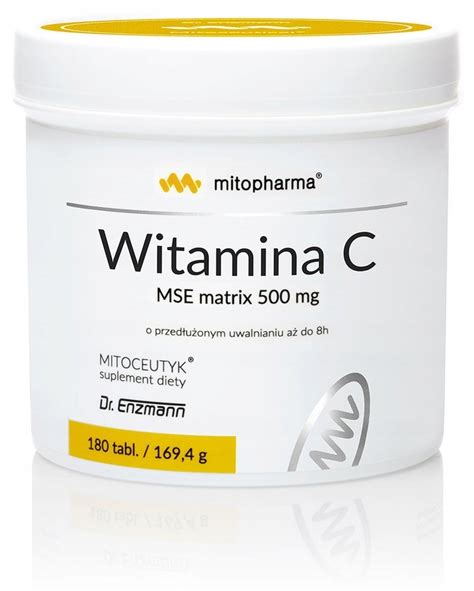 Witamina C MSE Matrix Dr Enzmann 180tab Niemiecka 12549893256 Allegro Pl