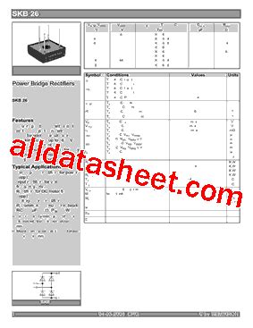 Skb Datasheet Pdf Semikron International