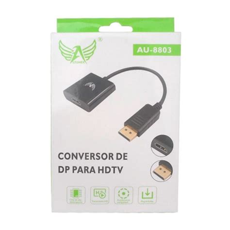 Cabo Conversor Displayport Macho para HDMI Fêmea ALTOMEX AU 8803