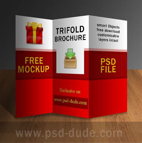 Tri Fold Brochure PSD Free Template | PSDDude