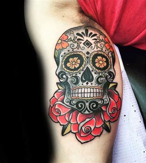 100 Sugar Skull Tattoo Designs For Men 2023 Inspiration Guide