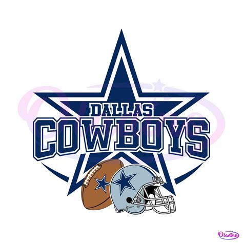 Dallas Cowboys Star Football Helmet SVG » Oladino