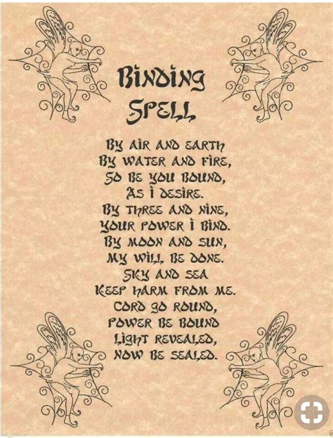 Binding Spell Spell Book Witch Spell Book Witchcraft Books