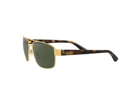 Brand New Ray Ban Sunglasses Rb3663 00131 Gold Green G15 Man Ebay